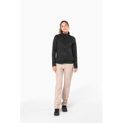 Ladies’ full zip heather jacket